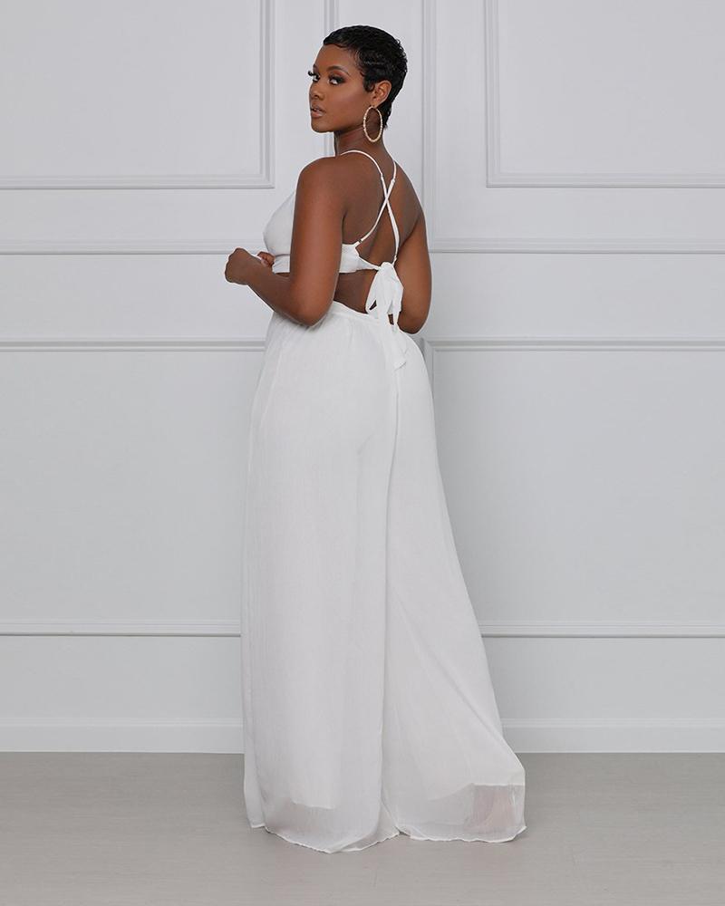 grown & sexy wide leg jumpsuit