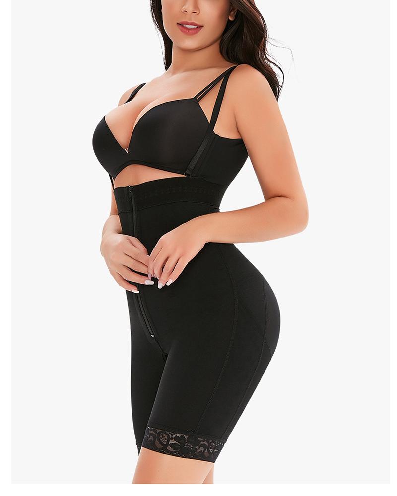 Firm Tummy Compression Bodysuit Shaper with Butt Lifter