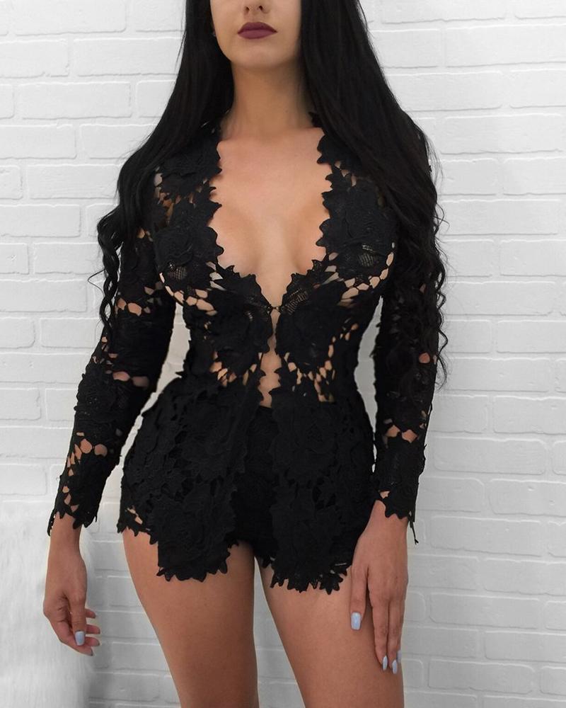 Lace suit