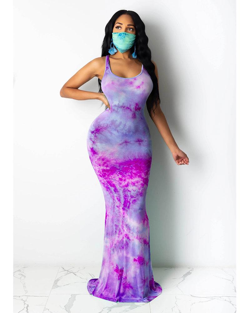 Tie Dye fish tail dress