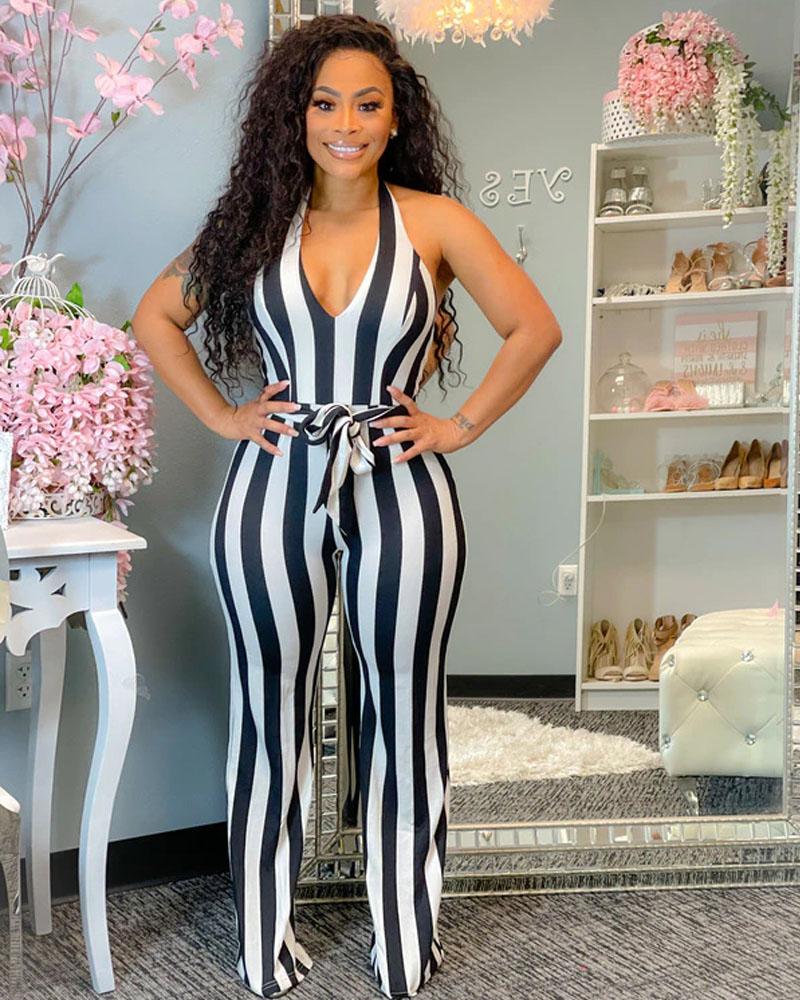 REILLY STRIPE JUMPSUIT