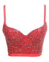 RHINESTONE PUSH UP BUSTIER