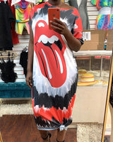 Rolling stone maxi dress