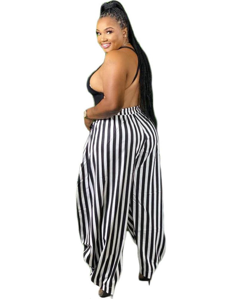 The Monaco Stripe Harem Pants