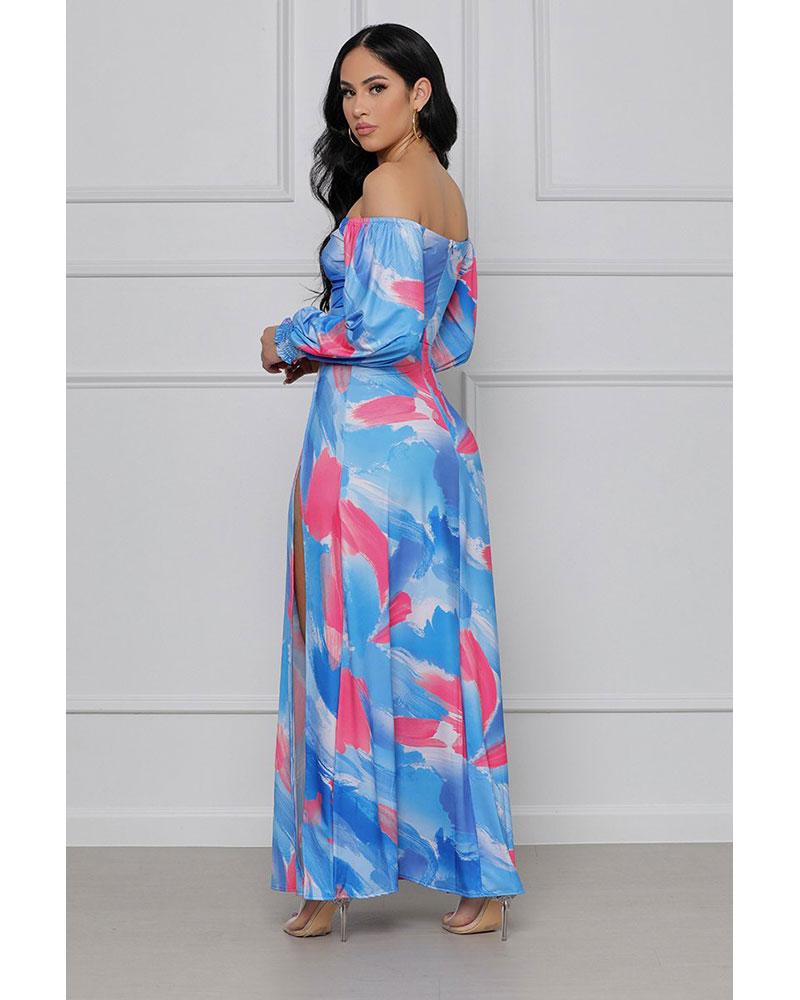 Vacation now maxi dress