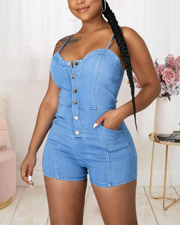 Sassy Jean Romper