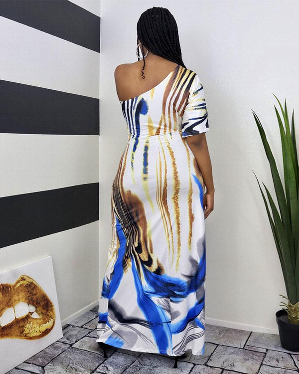 DEEP OCEAN MAXI DRESS