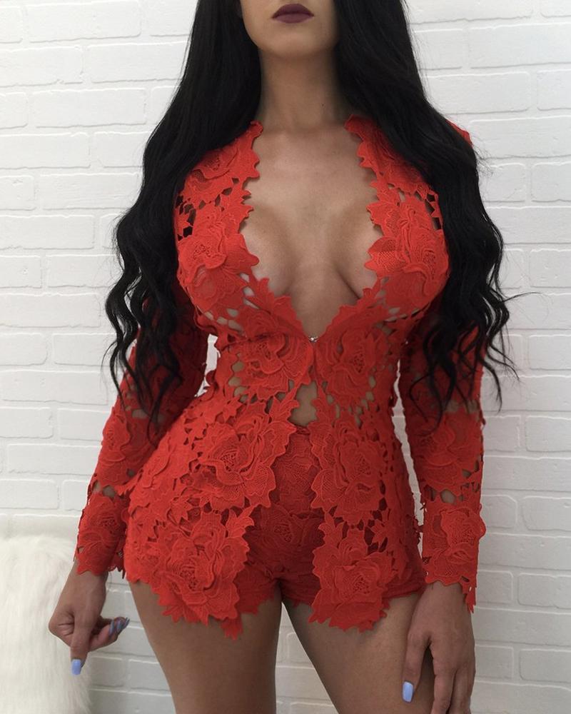 Lace suit