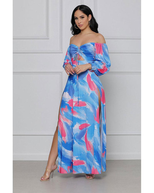 Vacation now maxi dress