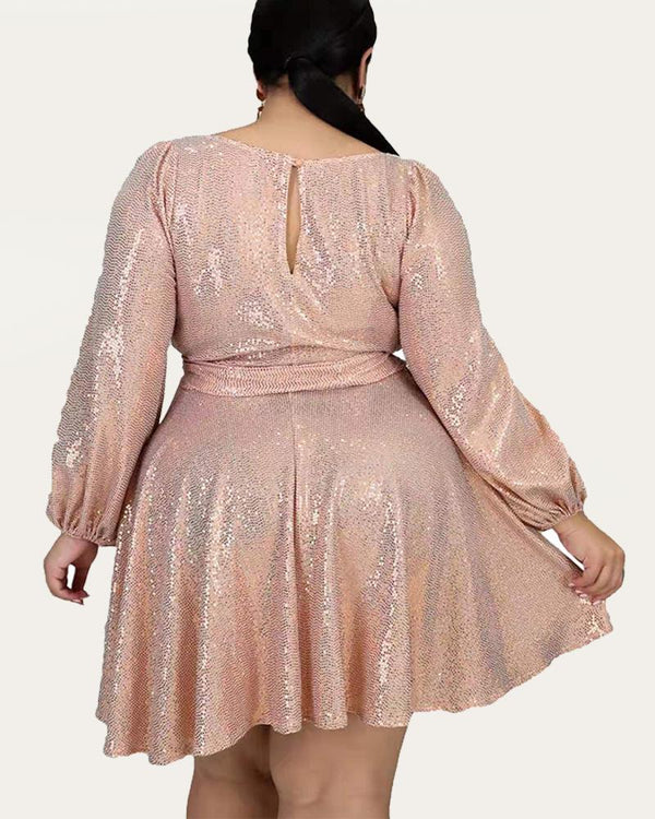 Written In The Stars Gold Star Plus Size Midi Dress