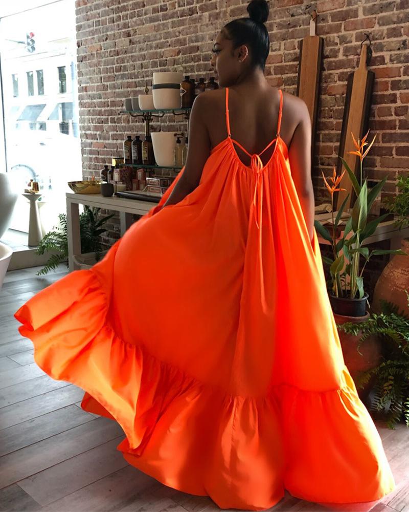 Sweet Like You Orange Maxi Dress