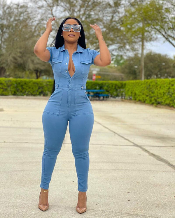 Tinka Denim Jumpsuit