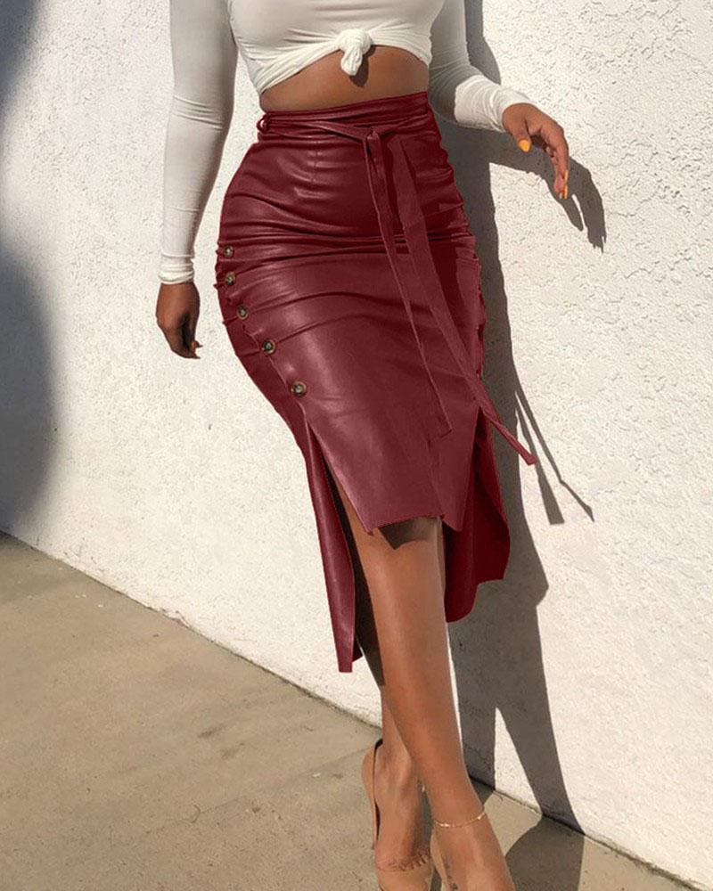 Leather Skirt