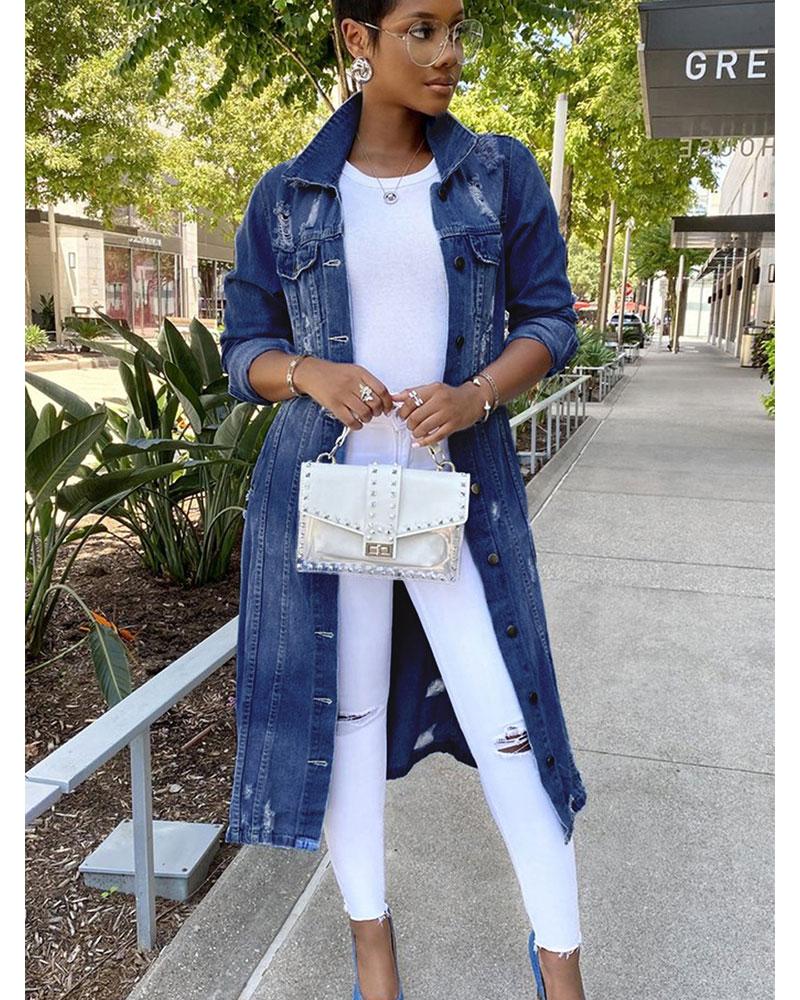 Denim Trench