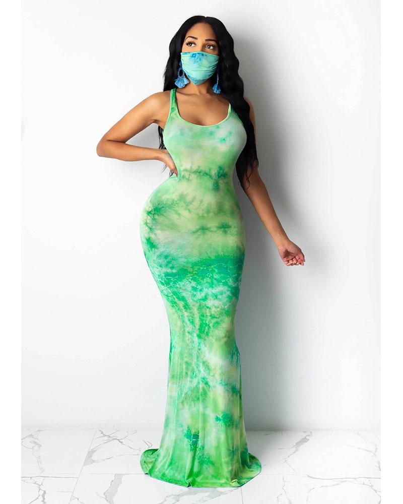 Tie Dye fish tail dress