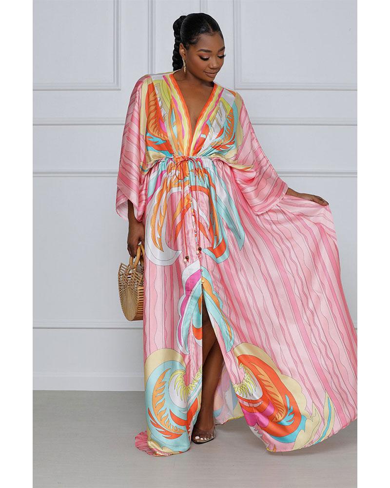 Take Me Away Satin Maxi Dress