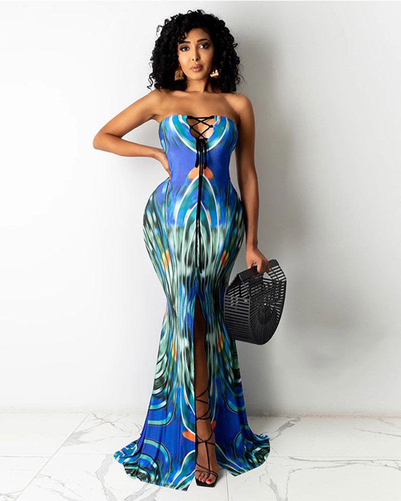 WORK OF ART MAXI DRESS