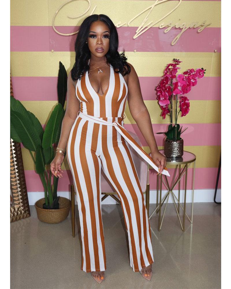 REILLY STRIPE JUMPSUIT