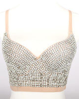 RHINESTONE PUSH UP BUSTIER