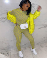 Light yellow plaid jumpsuit