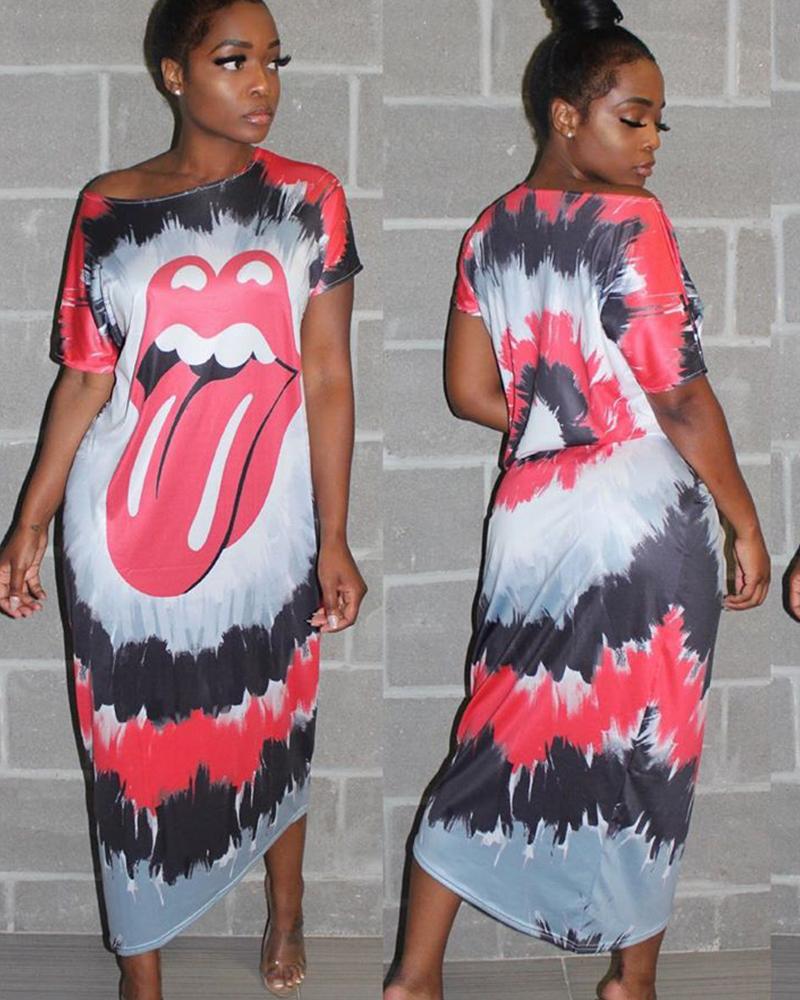 Rolling stone maxi dress