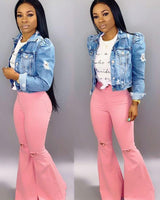 The Perfect Pink Denim Jeans