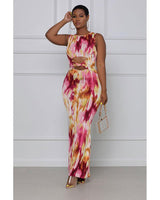 makin' money mooooves knotted maxi dress