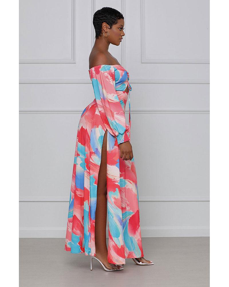 Vacation now maxi dress