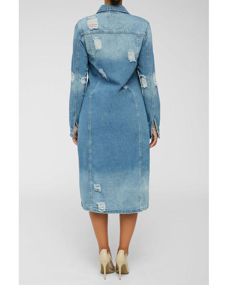 Denim Trench