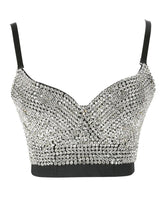 RHINESTONE PUSH UP BUSTIER