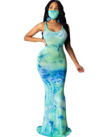 Tie Dye fish tail dress