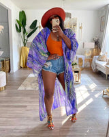 Mixed Animal Print Kimono