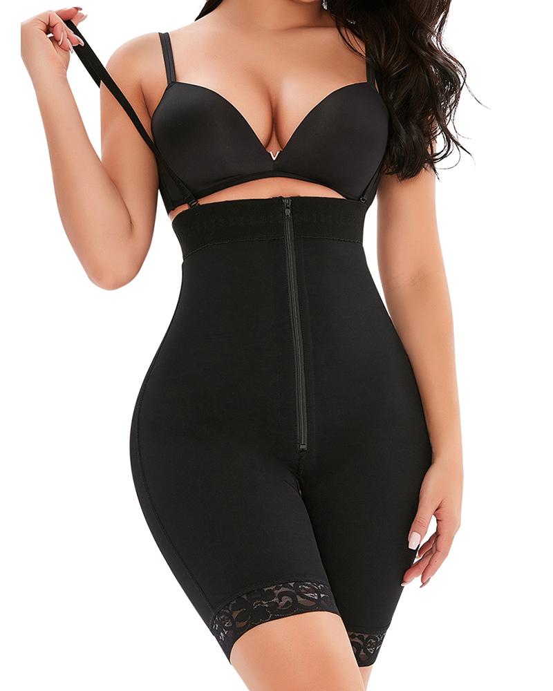 Firm Tummy Compression Bodysuit Shaper with Butt Lifter