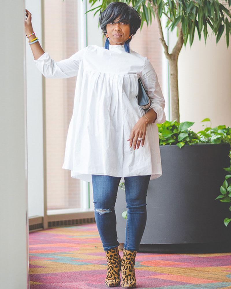 Express Yourself Shirt Dress