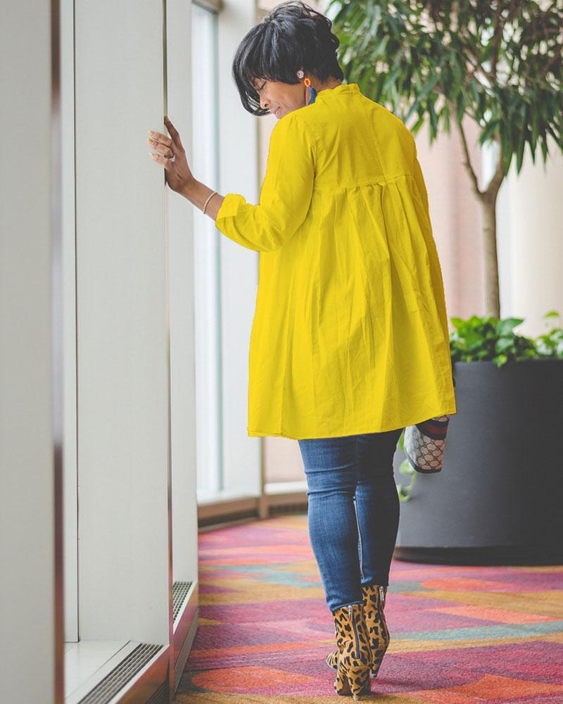 Express Yourself Shirt Dress